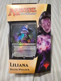 MTG Magic Liliana Death Wielder Planeswalker Sealed Deck Amonkhet w/ 2 Packs - Image 1