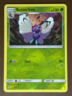 Butterfree #3/68 Reverse Holo Hidden Fates Pokemon Card TCG - Image 1