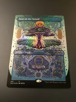 MTG Secret Lair #301 Seat of the Synod Borderless Foil - Image 1