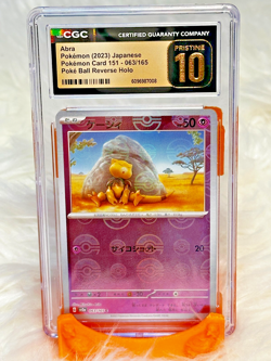 Abra 063/165 Pokemon Card 151 Japanese Holo CGC Pristine 10 - SSPC000000033 - Image 1