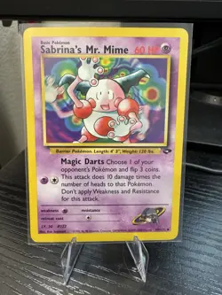 Sabrina's Mr. Mime 59/132 Gym Challenge LP Pokemon Card - Image 1
