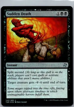 #143 Sudden Death Time Spiral: Remastered Uncommon Foil - Image 1