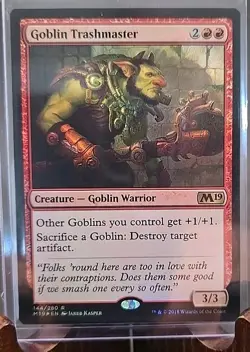 Goblin Trashmaster Core Set 2019 MTG Foil Lightly Played - Image 3