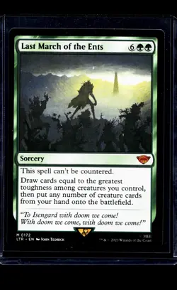 2023 MTG Magic The Gathering LOTR Lord of the Rings #172 Last March of the Ents - Image 1