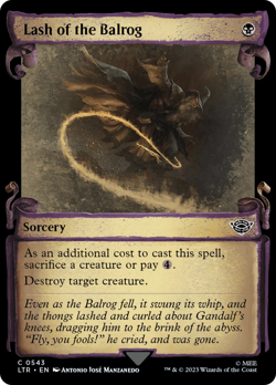 FOIL Lash of the Balrog The Lord of the Rings Showcase Scroll - Image 1