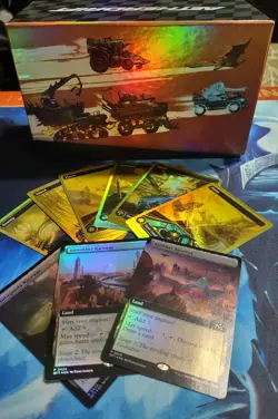 Aetherdrift Foil Land Lot Plus Bundle Box NM Magic The Gathering - Image 1