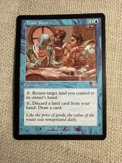 Trade Routes Rare Mercadian Masques LP MTG - Image 1