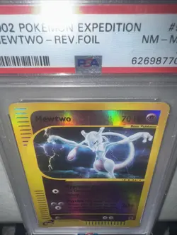 Pokemon MEWTWO 56/165 Reverse Holo (2002 Expedition) PSA 8 - Image 5
