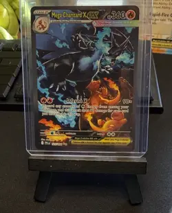 Pokemon Mega Charizard X EX 125/094 Phantasmal Flames Holo 360 HP Rare Card - Image 4