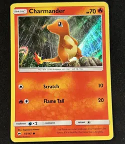 Pokemon - Charmander 18/147 - Burning Shadows Holo - MP - Image 1