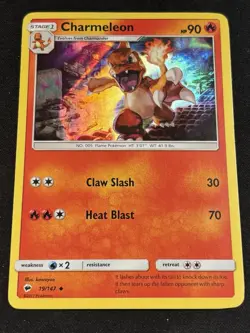 Pokemon - Charmeleon 19/147 - Burning Shadows Holo - MP - Image 1