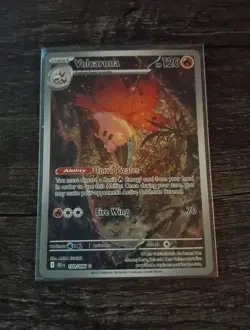 Pokemon Volcarona 100/086 Sv: Black Bolt Holo Illustration Rare English Card - Image 1