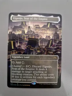MTG Eiganjo, Seat of the Empire (FOIL / FULL ALT) - Kamigawa Neon Dynasty - Image 1