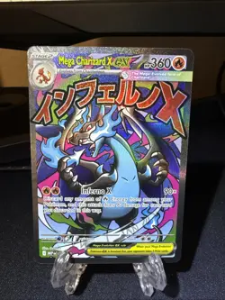 Mega Charizard X ex 023 Me: Mega Evolution Promo Holo Black Star Promo Pokemon - Image 3