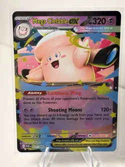 Pokemon TCG Mega Clefable Ex Mega Evolution Perfect Order 031/088 - Image 1