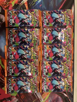 Lot of 10 Packs Japanese Pokemon Mega Inferno X Booster Packs - Image 1