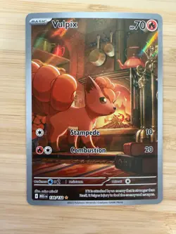 NM-Mint Vulpix - 138/132 - Illustration Rare Pokemon Mega Evolution - Image 1