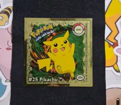 Pikachu Gold Sticker SG01 #25 Artbox Foil 1999 - Image 1