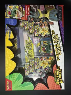 Pokemon TCG Mega Evolution Ascended Heroes Premium Poster Mega Lucario EX Box - Image 1