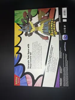 Pokemon TCG Mega Evolution Ascended Heroes Premium Poster Mega Lucario EX Box - Image 2