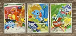 Pokemon First Partner Illustration Collection Series 1 Kanto Gen 1 Starters - Image 1