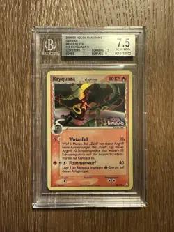 2006 Pokemon RAYQUAZA Delta Species Reverse 26/110 Ex Holon Phantoms BGS 7,5 NM+ - Image 1