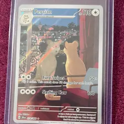 Pokemon Persian Illustration Rare Full Art 188/162 SV: Shrouded Fable 110 HP - Image 1