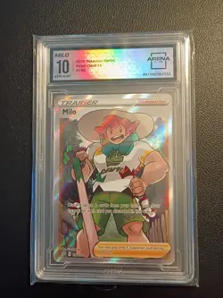POKEMON Rebel Clash Milo FA #190 Arena Club 10 GEM MINT 💎 Trainer Full Art 2020 - Image 1