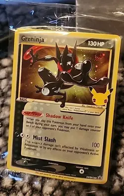 Original Factory Sealed Plastic Greninja Gold Star SWSH144 Promo - Image 2