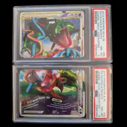 Pokemon Rayquaza & Deoxys LEGEND Top & Bottom Set Undaunted Sequential PSA 8s - Image 1
