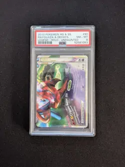 Pokemon Rayquaza & Deoxys LEGEND Top & Bottom Set Undaunted Sequential PSA 8s - Image 5