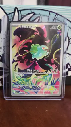 Pokemon Bulbasaur 133/132 Me01: Mega Evolution Full Art Holo Rare - Image 1