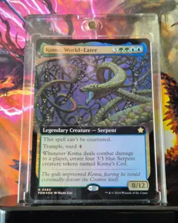 MTG Foundations - 0480 Koma, World-Eater FOIL EXTENDED ART NM (Pack-To-Sleeve) - Image 1