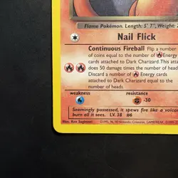 Pokemon Vintage Non-Holo Rare Dark Charizard 21/82 Team Rocket WotC 2000 - Image 5