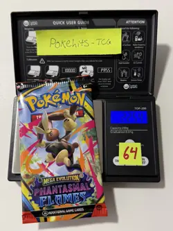 (HEAVY)🔥 22.54g Pokemon TCG Phantasmal Flames Booster Pack Factory Sealed✅ - Image 1