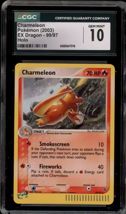 Pokemon Charmeleon EX Dragon Holo Rare #99 CGC 10 Gem Mint - Image 1