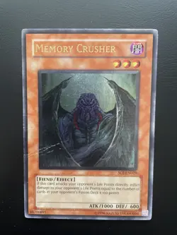 Yugioh Memory Crusher SOI-EN029 Ultimate RareUnlimited Edition Damaged - Image 1