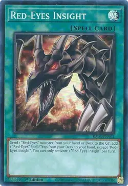 Yugioh! Red-Eyes Insight - RA03-EN061 - Super Rare - 1st Edition Near Mint, Engl - Image 1