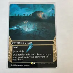 M 0032 Petrified Field STELLAR SIGHTS BORDERLESS Edge of Eternities MTG Card EOS - Image 1