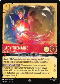 Lady Tremaine Sinister Socialite 124/204 Whispers in the Well Disney Lorcana - Image 1