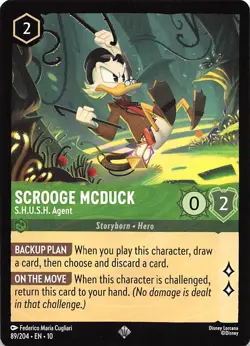 Scrooge McDuck S.H.U.S.H. Agent 89/204 Whispers in the Well Disney Lorcana - Image 1