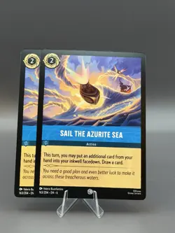Disney Lorcana Sail the Azurite Sea Action Card Lot of 2 - 163/204 - Image 1