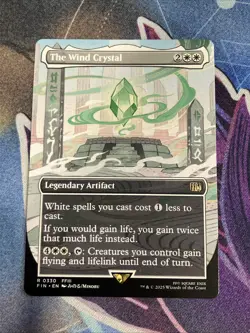 The Wind Crystal (Borderless) Final Fantasy Magic The Gathering English - Image 1