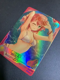 Miko Sakura Hololive SLR Foil Swimsuit Goddess Waifu Card Girl Holo Doujin Anime - Image 3