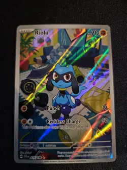 Riolu Scarlet & Violet Full Art Illustration Rare Pokemon TCG Card 215/198 C - Image 1