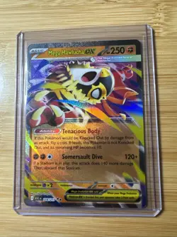 Pokemon ASC Near mint Mega Hawlucha EX Rare Card English Ascended heroes 116/217 - Image 1