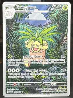 Pokemon TCG Exeggutor 135/132 Me01: Mega Evolution Illustration Rare Holo Card - Image 1