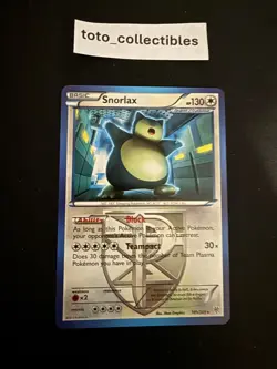 Pokemon Snorlax Team Plasma 101/135 Plasma Storm Regular Card LP-NM - Image 1