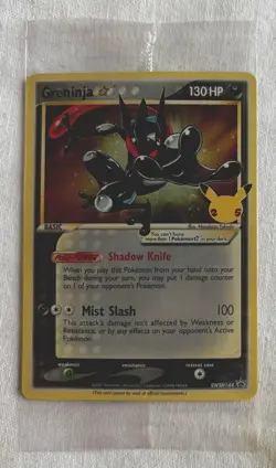 Pokemon Greninja Black Star Celebrations Promo SWSH144 Sealed Card - Image 1