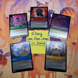 Lorcana Fabled Promo Cards, Cursed Merfolk, Sisu, Strength of a Raging Fire - Image 1